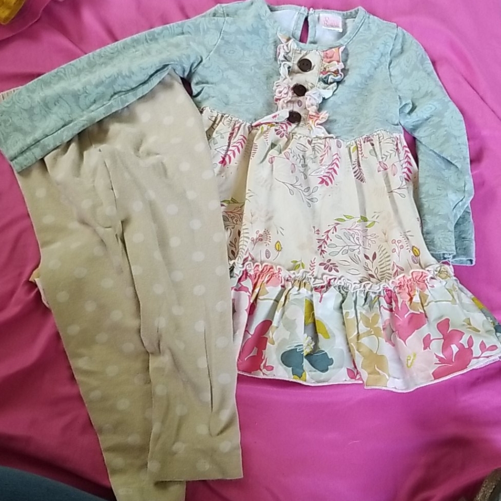 Boutique Ricrac & ruffles set